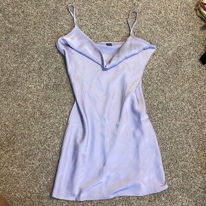 Satin Cowl Nexk Dress